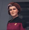 Ammiraglio Kathryn Janeway nel 2384