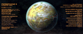 Vista orbitale di Persefone III con i relativi dati planetari