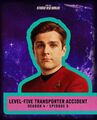Montgomery Scott nell'immagine promozionale di Level-Five Transporter Accident